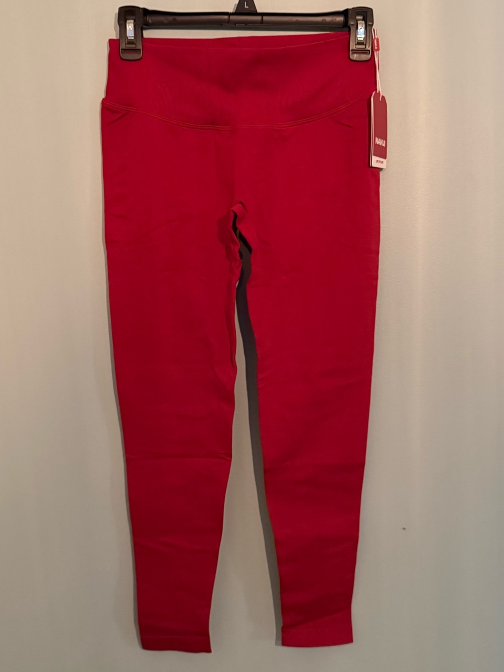 High-Rise Performance Leggings in Red